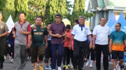 Jelang Peringatan Hari Bhakti Ke-78 TNI AU, Lanud Sultan Hasanuddin Bersama Pemda Kabupaten Pinrang Gelar Fun Run