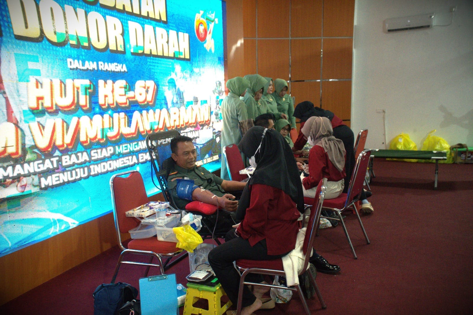 Rayakan HUT Kodam, Kodim 0906/Kkr gelar Pengobatan Gratis Dan Donor Darah Rayakan HUT Kodam, Kodim 0906/Kkr gelar Pengobatan Gratis Dan Donor Darah