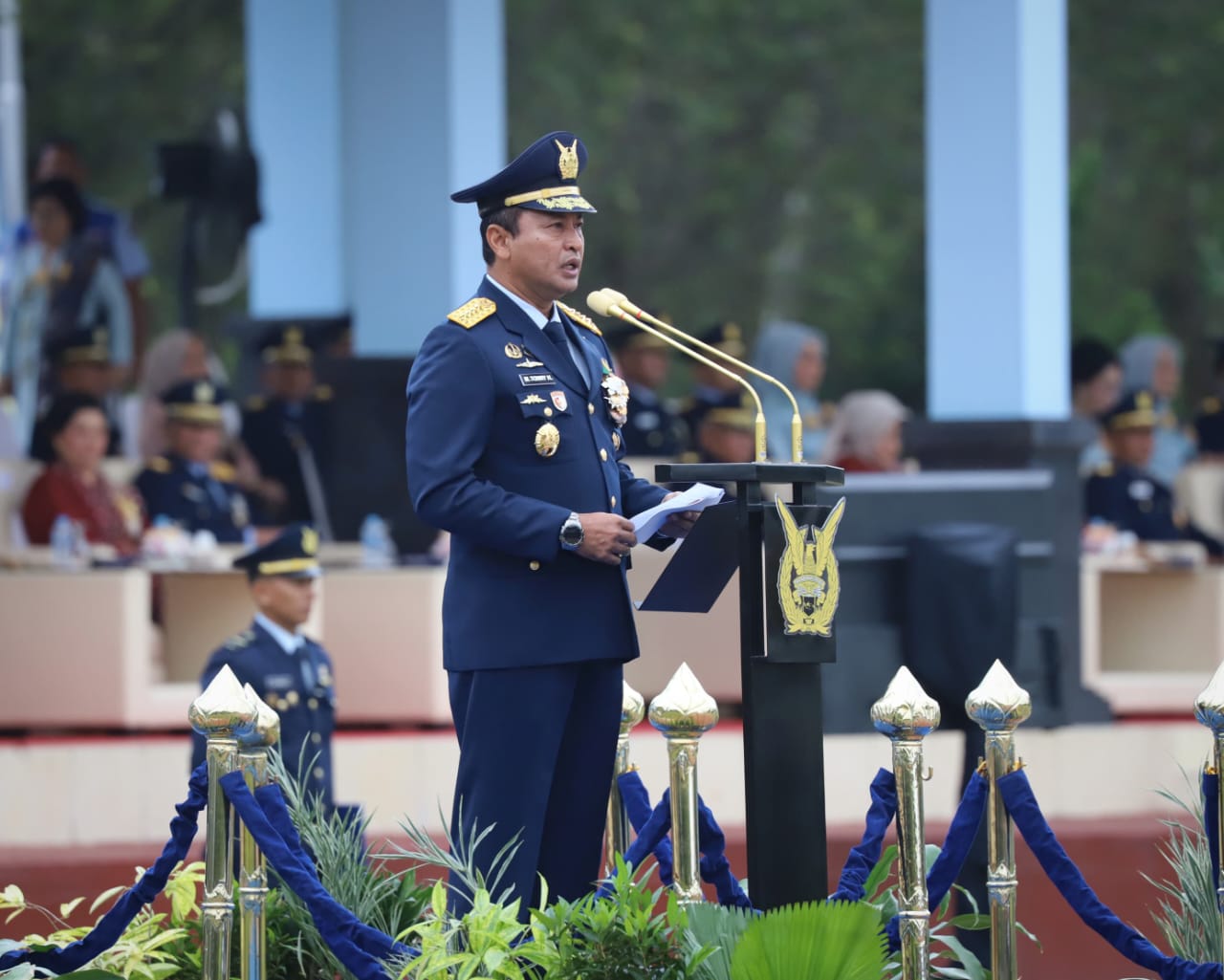 Danlanud Sultan Hasanuddin Hadiri Upacara Peringatan Ke-78 Hari Bakti TNI AU di Yogyakarta