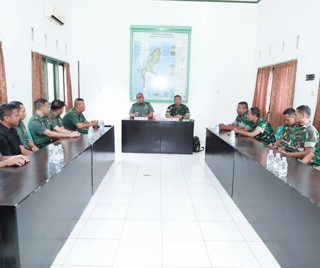 Jelang Sertijab Dandim, Tim Verifikasi Korem 152 Baabullah Sambangi Kodim 1505 Tidore