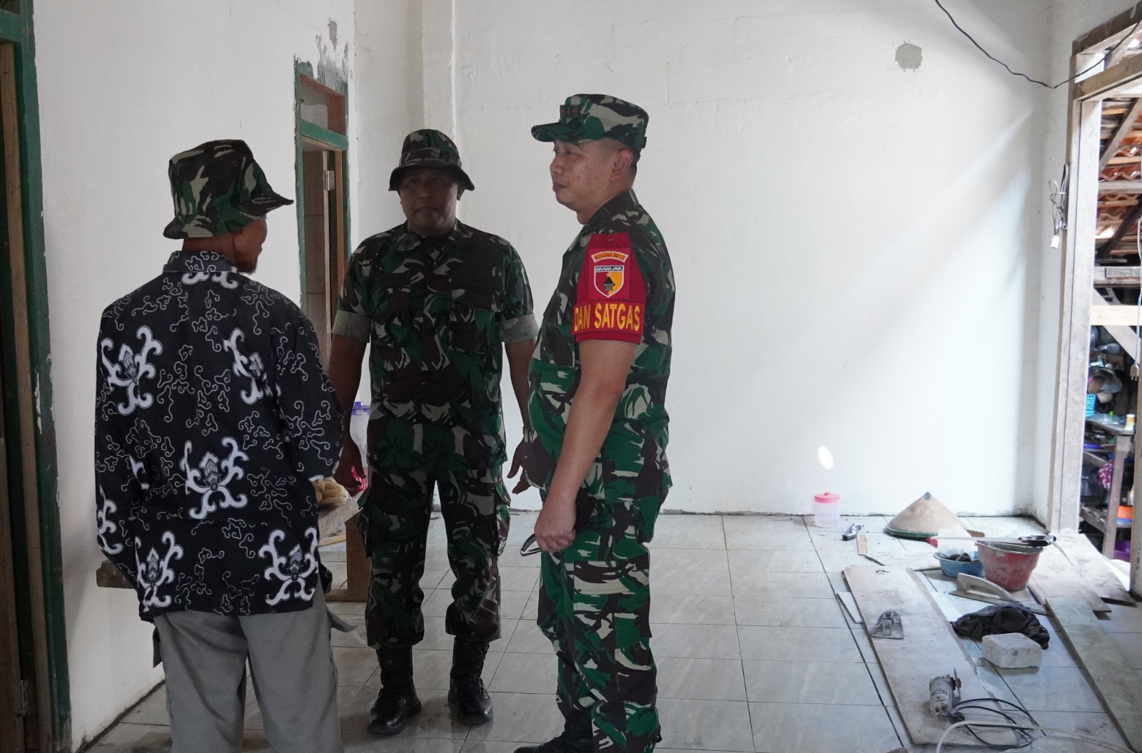 Dansatgas TMMD 125 Bojonegoro Cek Sasaran Pembangunan Rutilahu