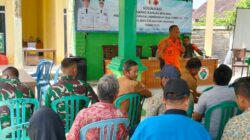 TMMD 125 Bojonegoro, TNI dan BPBD Sosialisasi Mitigasi Bencana