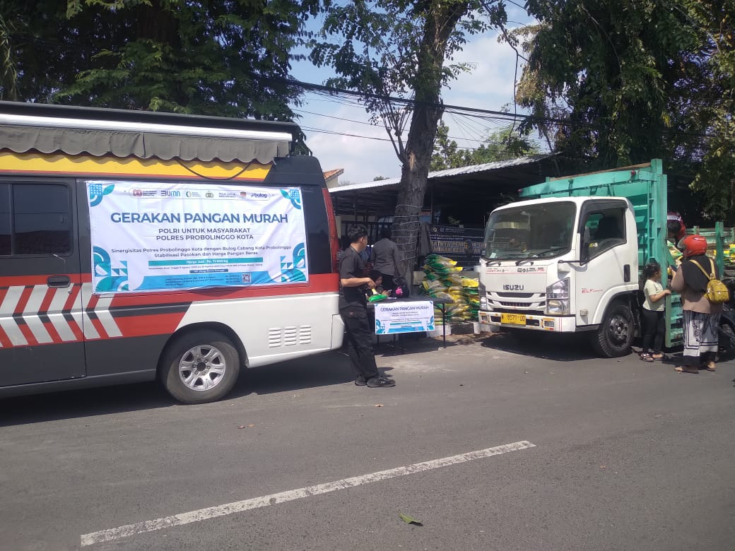 Dukung Program Stabilisasi Harga Pangan, Polres Probolinggo Kota Gelar Gerakan Pangan Murah