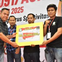 Sukses dan Meriah, Turnamen Domino Korem 091/ASN dalam rangka HUT RI Ke – 80 tahun 2025 Resmi di Tutup, Ini Para Juaranya