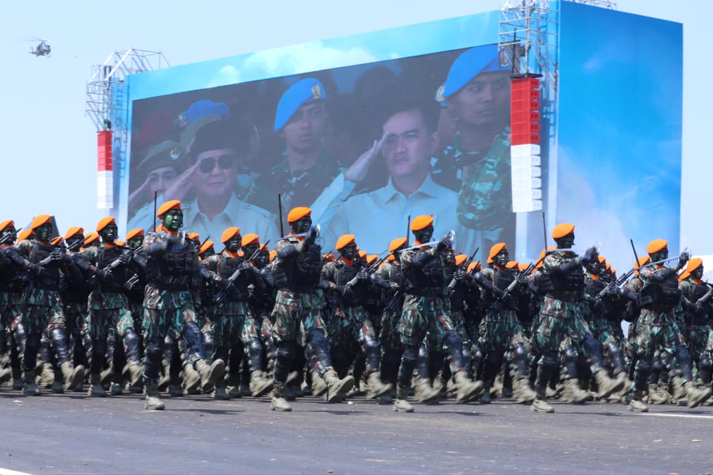 Danlanud Sultan Hasanuddin Hadiri Upacara Gelar Pasukan Operasional dan Kehormatan Militer di Pusdiklatpassus