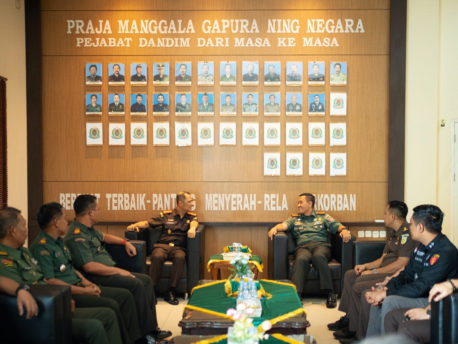 Jalin Sinergitas, Dandim 0906/Kkr Terima Audiensi Kepala Kejaksaan Negeri Kukar