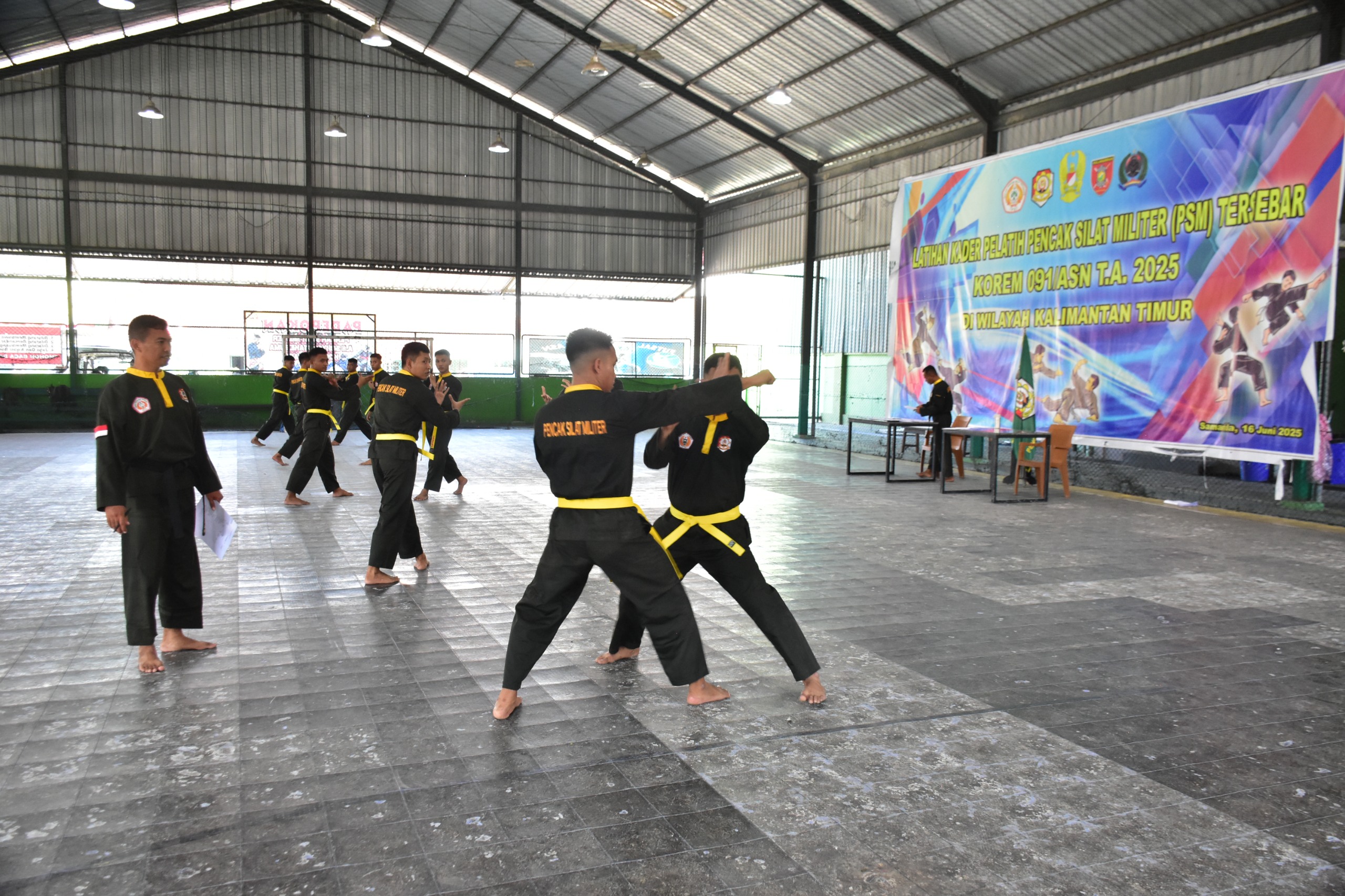 Kenaikan Sabuk Pencak Silat Militer (PSM) Wilayah Korem 091/ASN
