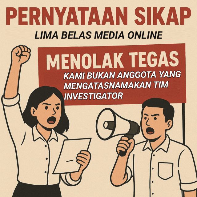 Menanggapi Isu Kelompok INVESTIGATOR: 15 Media Online Nyatakan Independen!