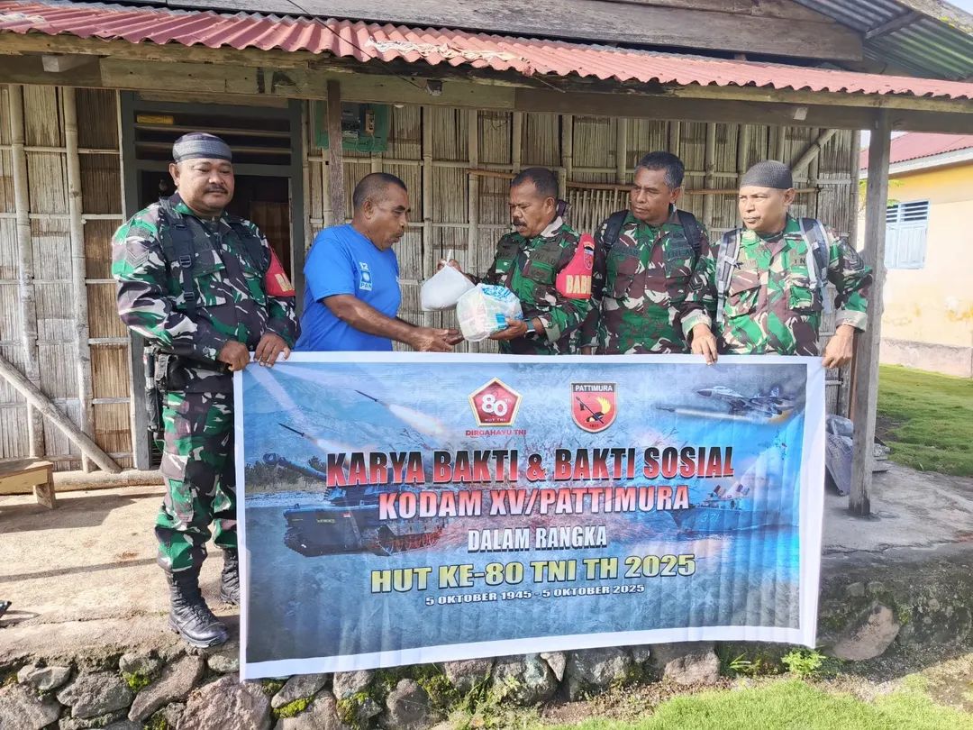 Kodim 1505/Tidore Gelar Bakti Prima “Jum’at Berkah” dalam Rangka HUT TNI ke-80