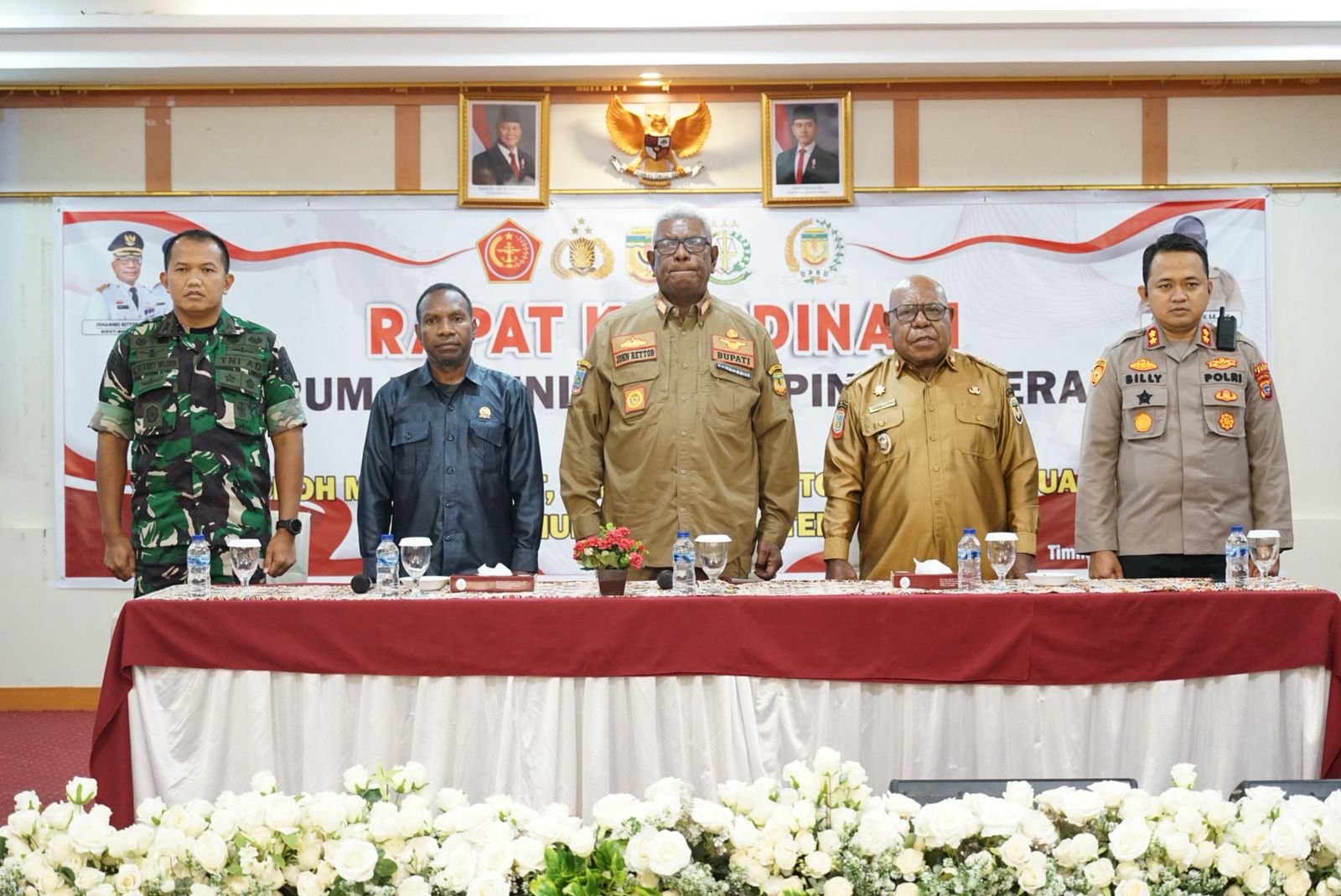 Hadiri Rapat Forkopimda, Dandim 1710/Mimika: Kita Semua Sepakat Mimika Aman Dan Damai
