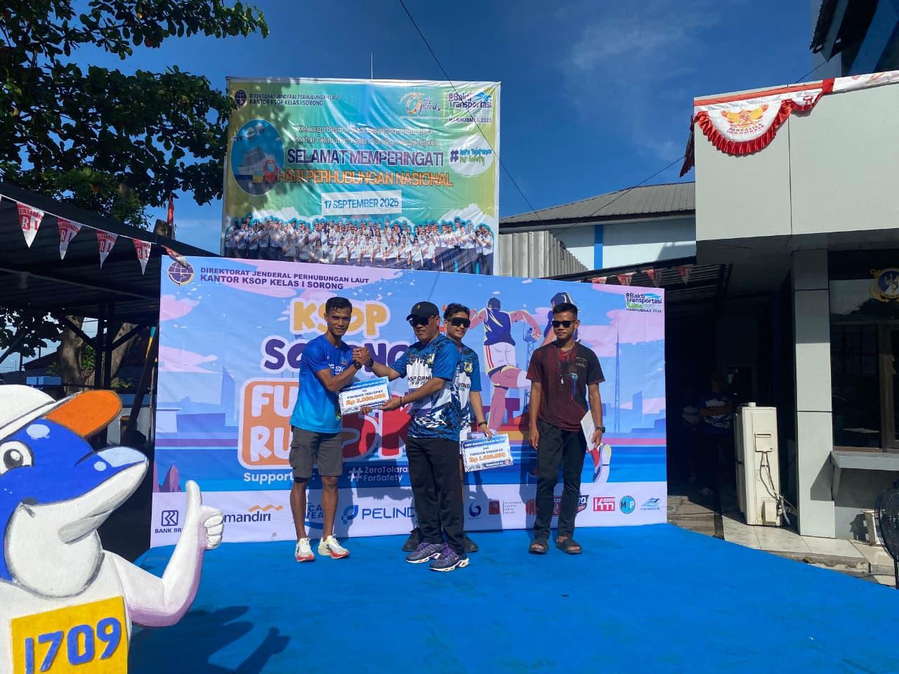 Prajurit Satkopaska Koarmada III Raih Juara 1 KSOP Sorong Fun Run 5K