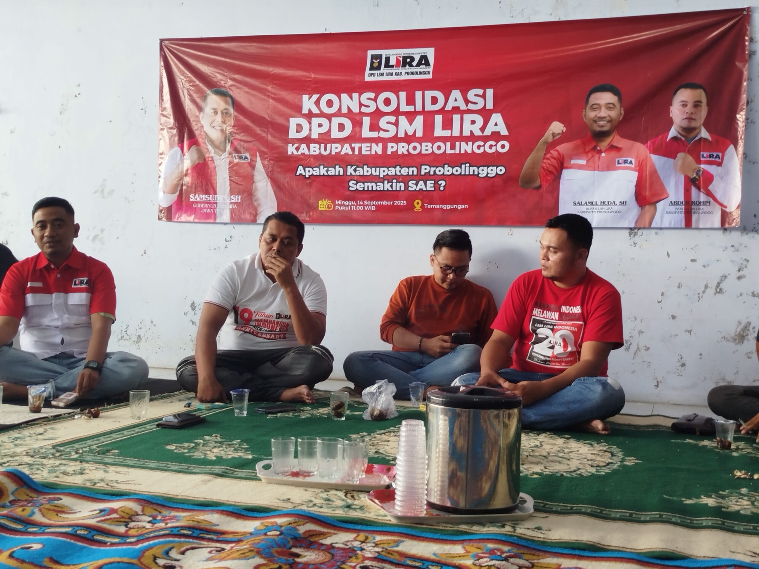 Rapat Konsolidasi DPD LSM LIRA Kabupaten Probolinggo, Angkat Tema “Apakah Probolinggo Semakin Sae”