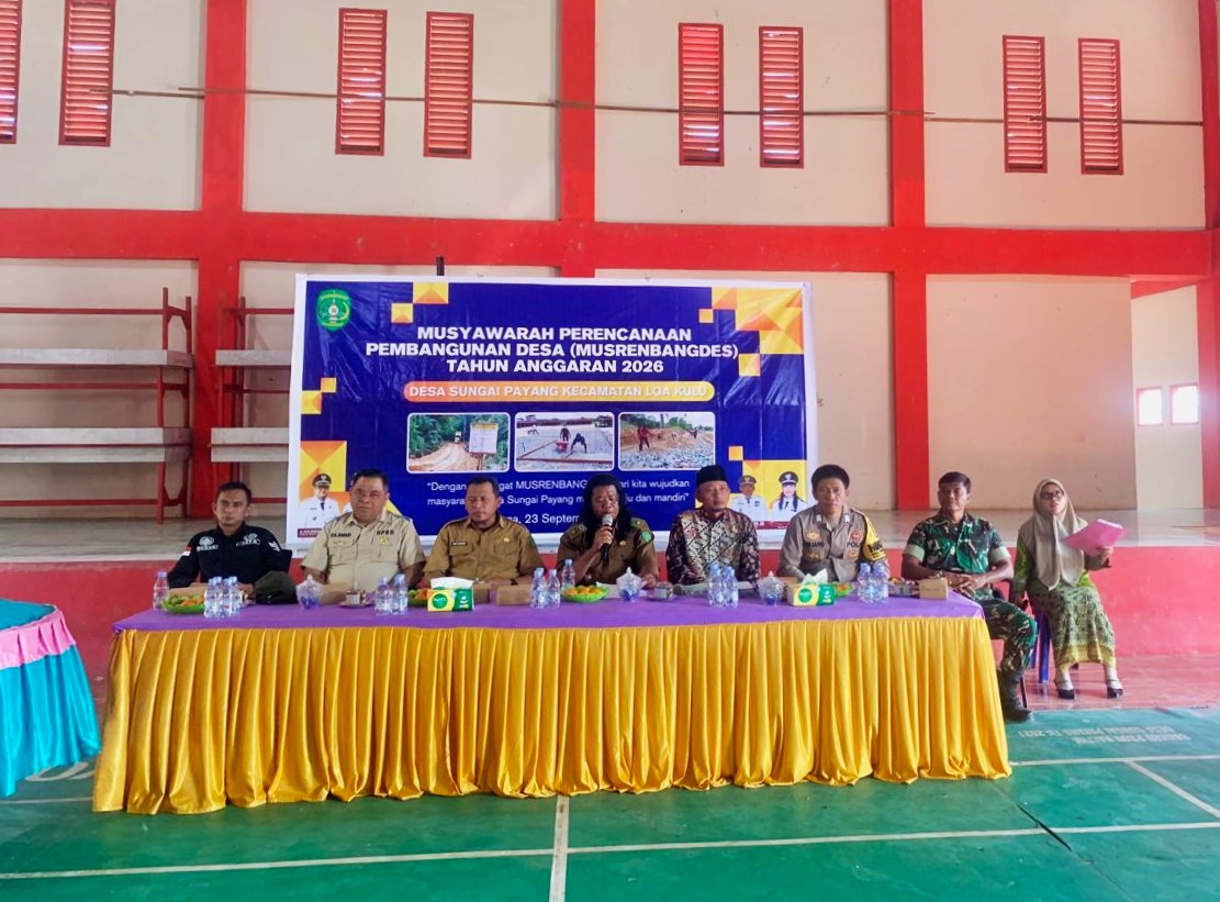 Hadiri Musrenbangdes, Babinsa Sungai Payang Sebut Pentingnya Sinergi Pemerintah Desa dan Masyarakat