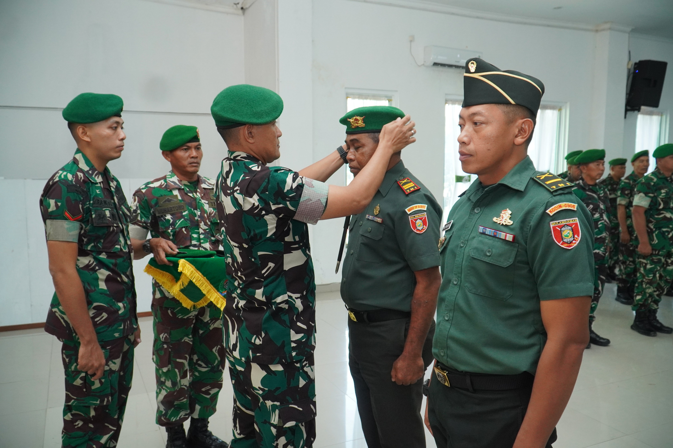Korps Raport Pindah Satuan dan Purna Bakti, Dandim 0906/Kkr Berikan Apresiasi Korps Raport Pindah Satuan dan Purna Bakti, Dandim 0906/Kkr Berikan Apresiasi