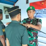 Dandim 1505/Tidore Pimpin Korps Raport Kenaikan Pangkat dan Purna Bhakti Prajurit