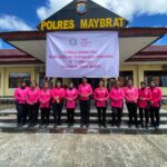 Bhayangkari Cabang Maybrat Gelar Olahraga Bersama dalam Rangka HKGB ke-73