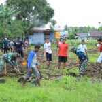Hari Pertama TMMD Ke-126 Kodim 1505/Tidore, Personel Satgas dan Warga Mulai Kerjakan Sasaran Fisik di Desa Wama Hari Pertama TMMD Ke-126 Kodim 1505/Tidore, Personel Satgas dan Warga Mulai Kerjakan Sasaran Fisik di Desa Wama