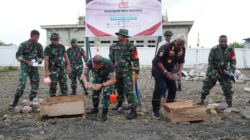 Dandim 1710/Mimika Dampingi Kasdam XVII/Cenderawasih Hadiri Groundbreaking Pembangunan Koperasi Desa dan Kampung Merah Putih
