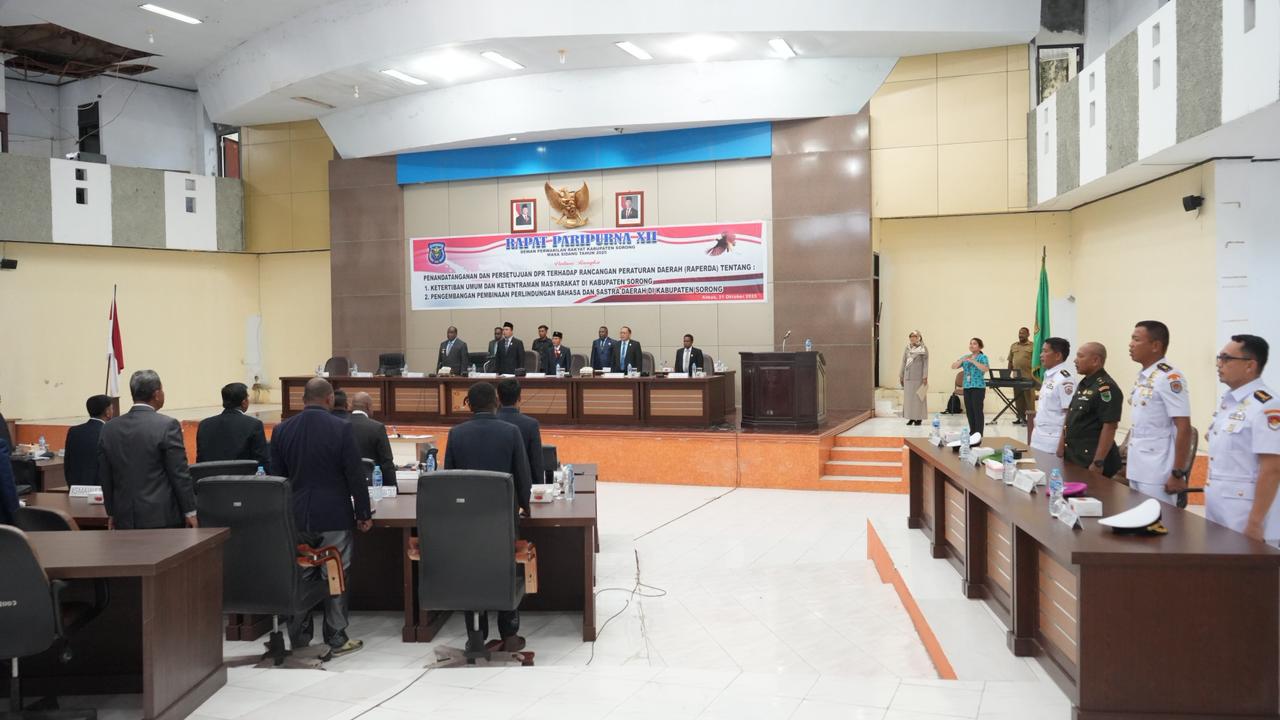 Raperda Ketertiban dan Budaya Sorong Disahkan, Kodaeral XIV Siap Dukung Implementasi
