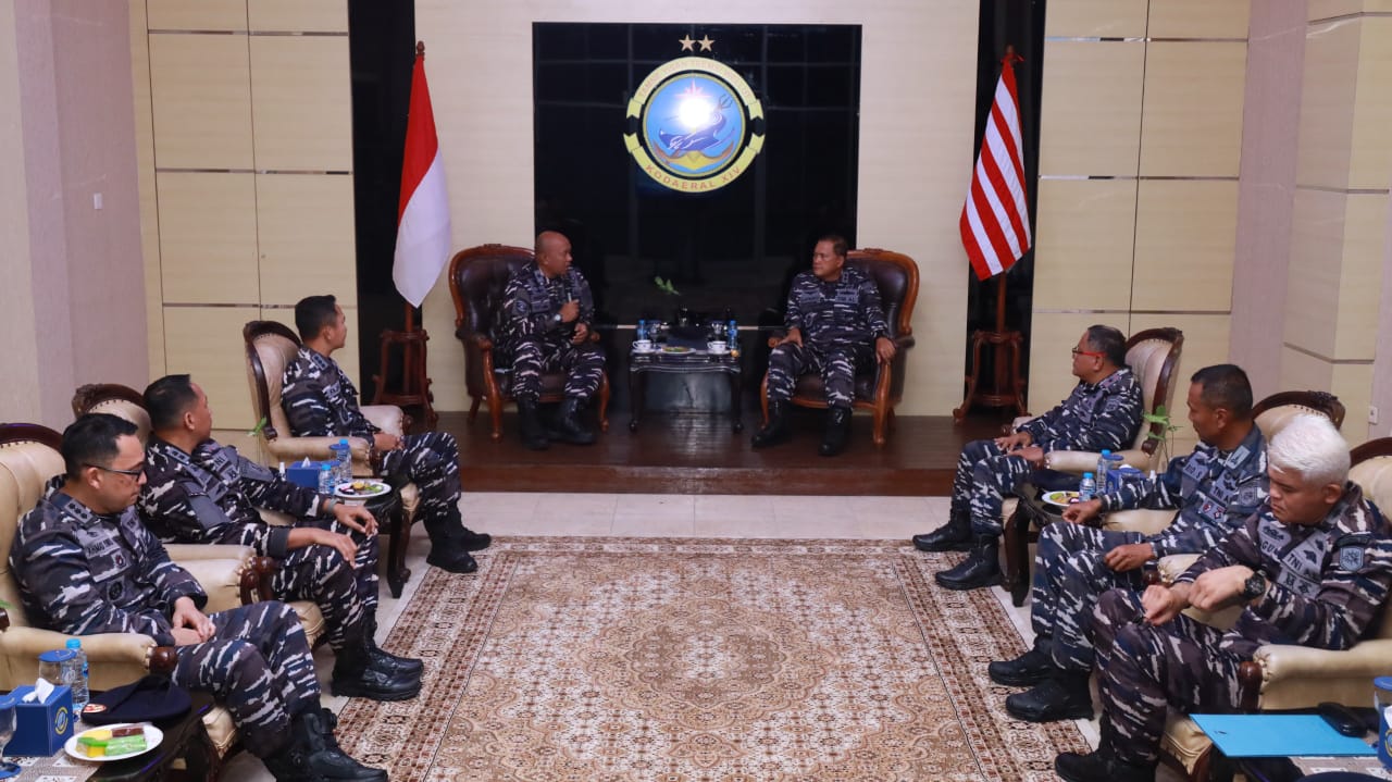 Perkuat Sinergi Operasional, Dankodaeral XIV Sambut Kunjungan Kerja Kadisopslatal Di Sorong