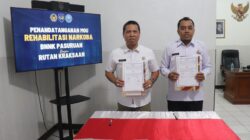 Karutan Kraksaan Bersama BNNK Pasuruan Tandatangani Nota Kesepahaman, Luncurkan Program Rehabilitasi WBP Narkoba.