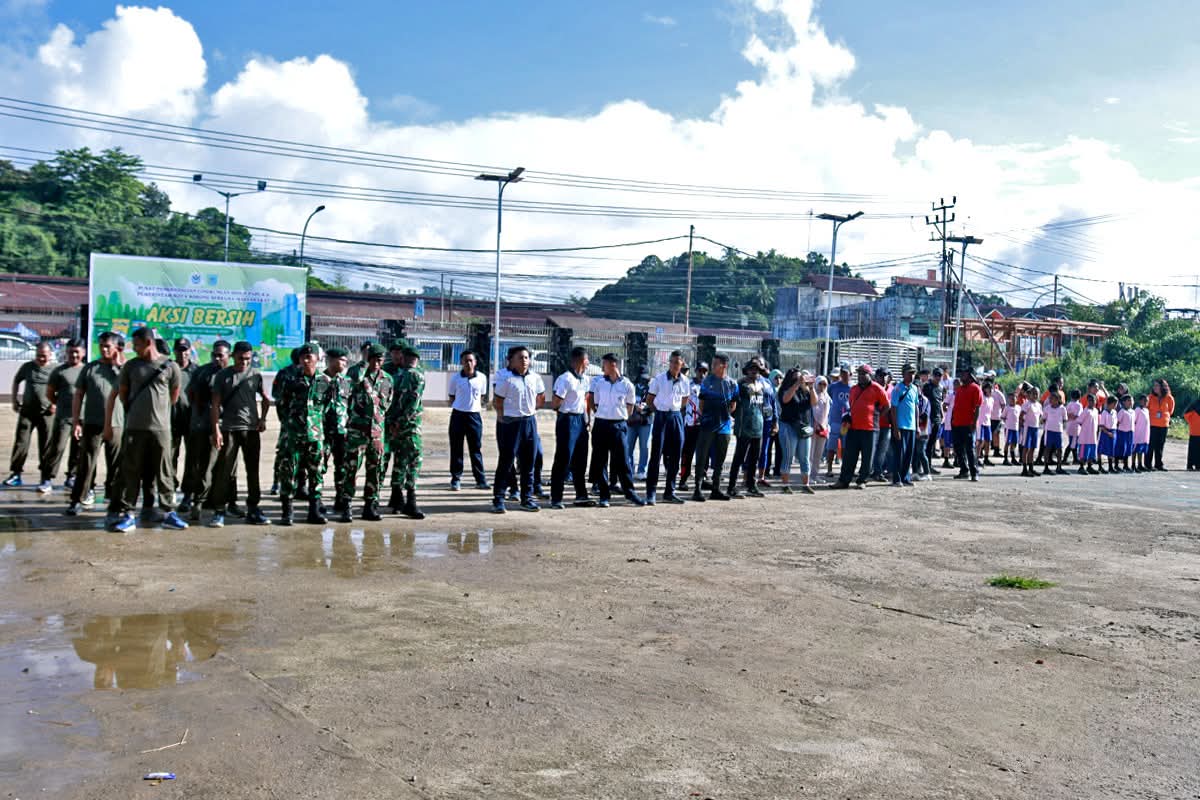 Pemkot Sorong dan PPLH Gelar Aksi Bersih Serentak, Wujud Nyata Gerakan Kota Hijau dan Sehat