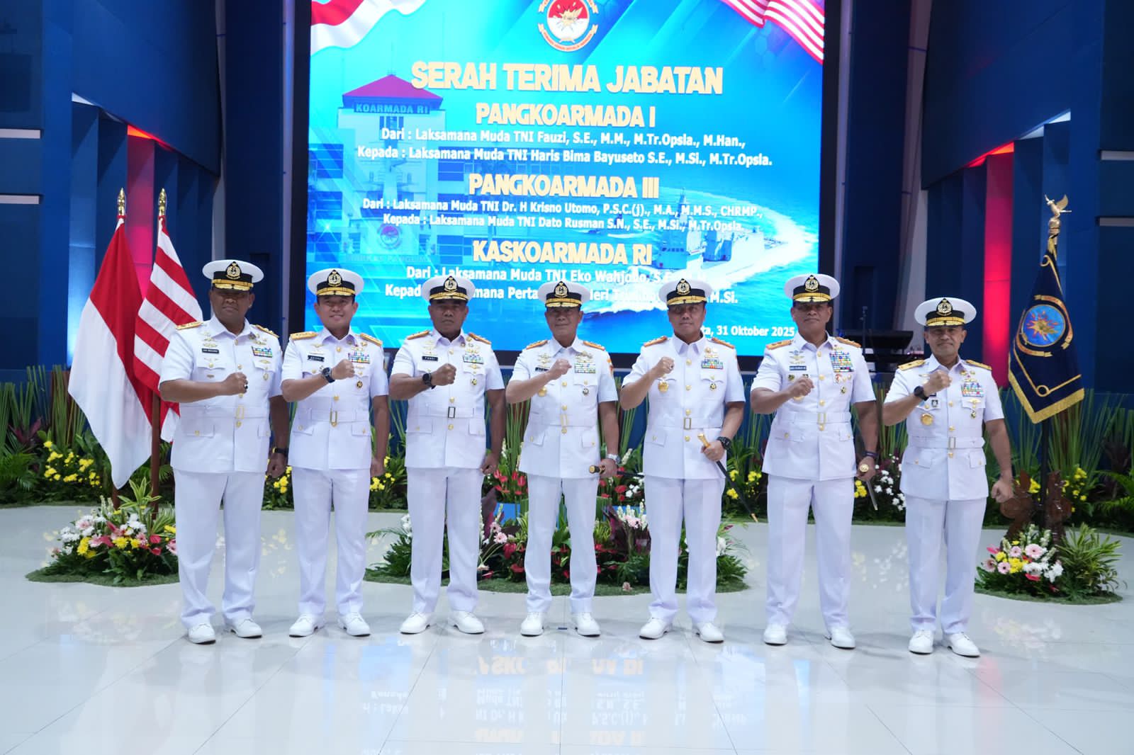 LAKSDA TNI DATO RUSMAN SN, S.E., M.Si., M.TR. OPSLA. RESMI JABAT PANGKOARMADA III, LANJUTKAN KEPEMIMPINAN KOARMADA III