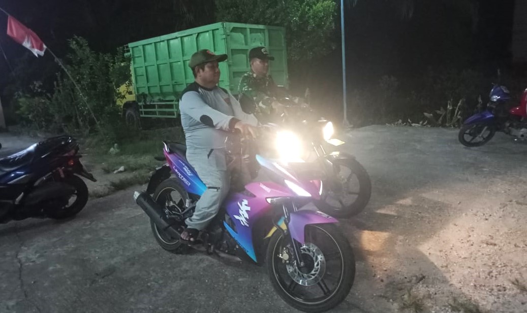 Babinsa Gencarkan Patroli Malam, Warga Dihimbau Aktif Jaga Keamanan Lingkungan