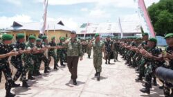 Wapang TNI Dampingi Menhan RI Kunjungi Yonif TP 821/Satria Bupolo di Pulau Buru Wapang TNI Dampingi Menhan RI Kunjungi Yonif TP 821/Satria Bupolo di Pulau Buru