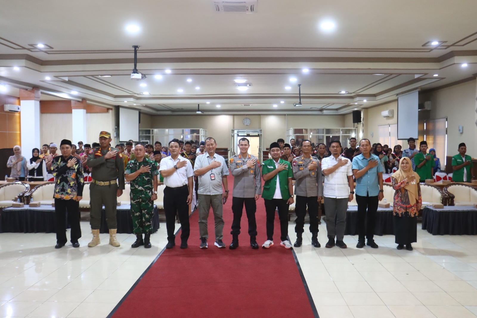 Pesan Kapolres Probolinggo Kota Kepada 150 Pelajar Dalam Kegiatan Launching Deklarasi Duta Anti Kekerasan