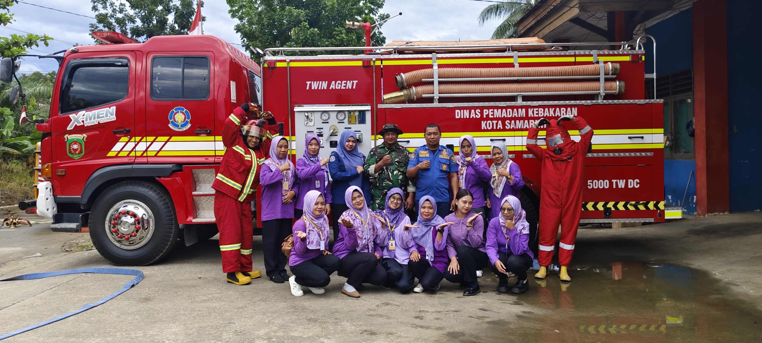 Edukasi Bencana Kebakaran, TK Kartika Air Putih Kunjungi PMK Samarinda