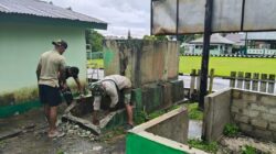 Jum’at Bersih, Anggota Kodim 1505/Tidore Tunjukkan Kepedulian pada Lingkungan Kerja