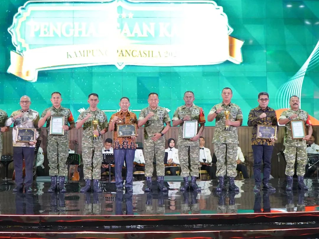 Kodim 1505/Tidore Raih Juara III Wanra pada KASAD Award Kampung Pancasila