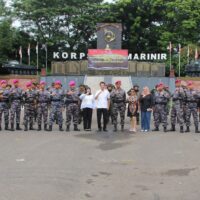 Danyonif 2 Marinir Pimpin Langsung Penutupan Pelatihan Dasar dan Bela Negara Insan Ombudsman T.A 2025