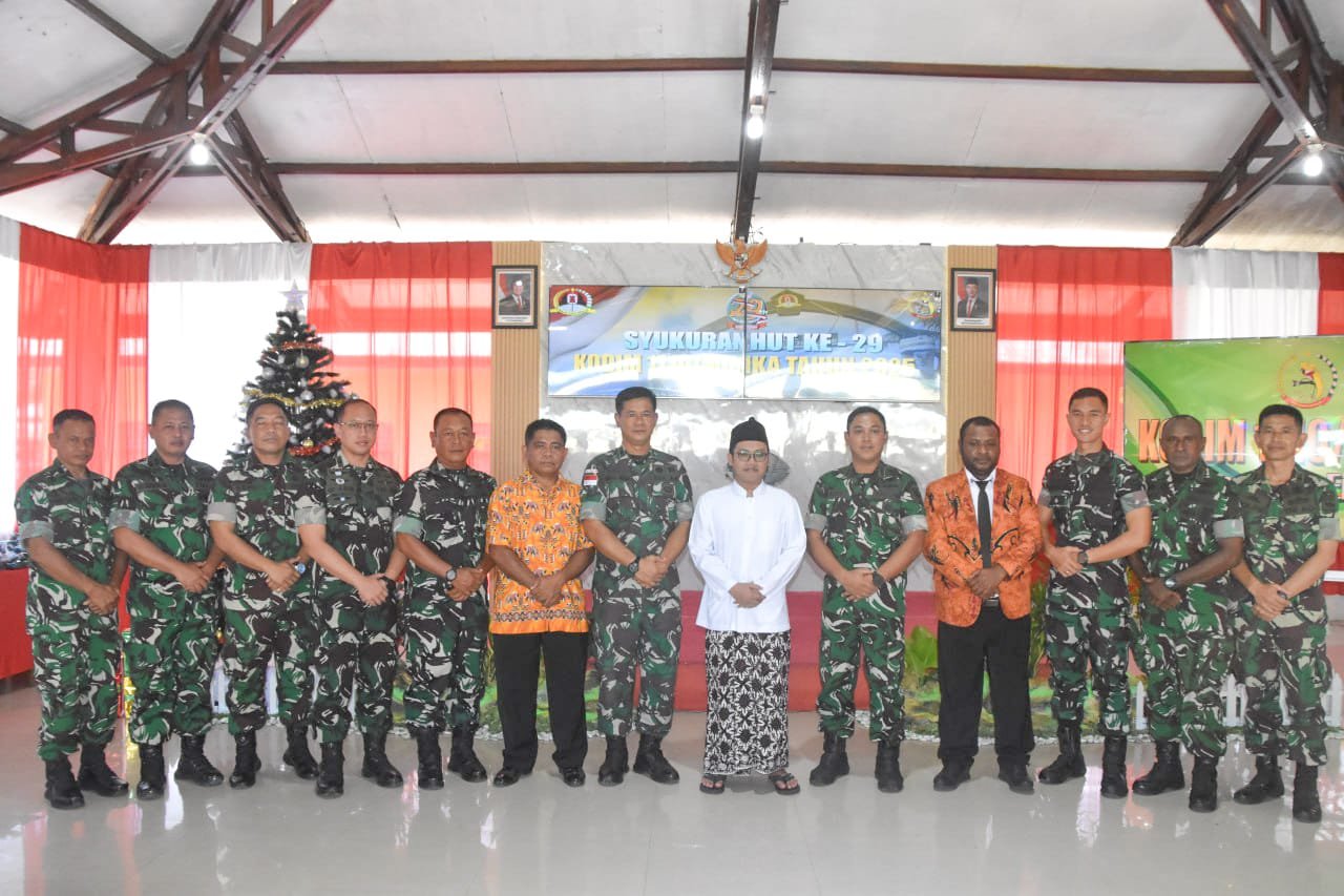 Rayakan HUT ke-29, Kodim 1710/Mimika Gelar Syukuran Sederhana