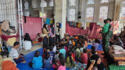 TNI dan Unsyiah Gelar Trauma Healing untuk Anak Korban Banjir di Pidie Jaya