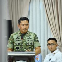 Danlanud Sultan Hasanuddin Sambut Kunjungan Menhan RI dan Wakasau di Makassar