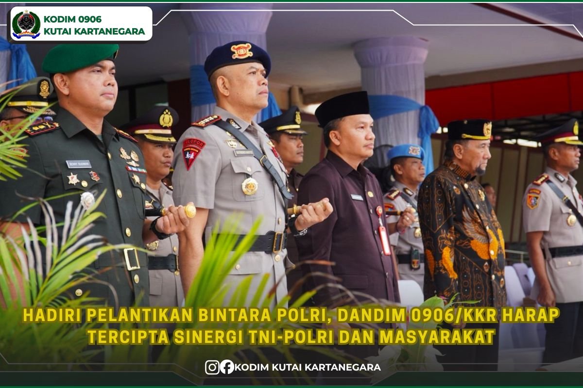 Hadiri Pelantikan Bintara Polri, Dandim 0906/Kkr Harap Tercipta Sinergi TNI-Polri dan Masyarakat