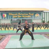 Tingkatkan Ketangkasan Prajurit, Kodim Bojonegoro Gelar Latihan Pencak Silat Militer