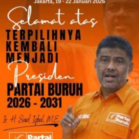 Said Iqbal Kembali Terpilih Pimpin Partai Buruh Periode 2026-2031 Melalui Mufakat