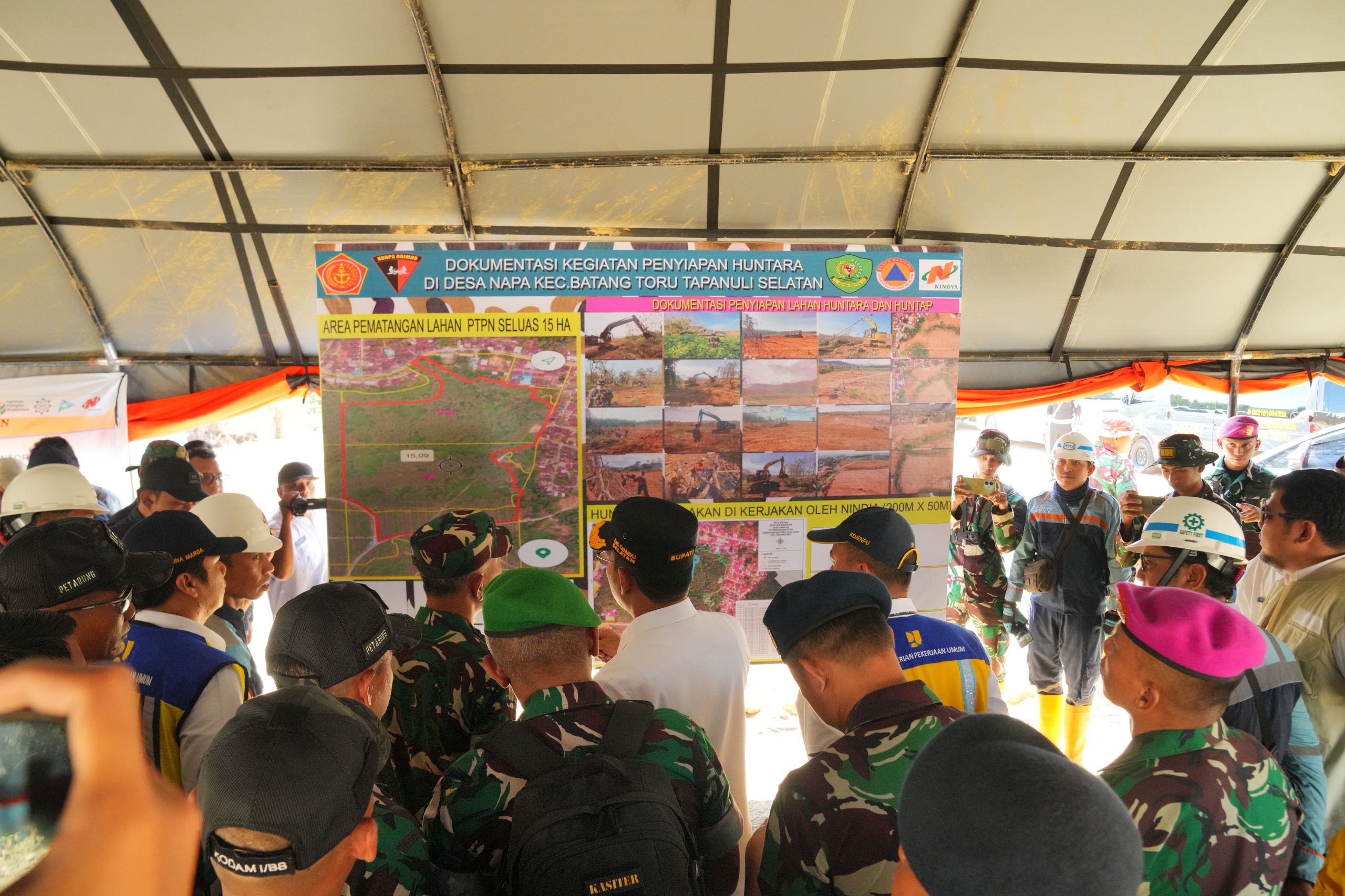 Kasum TNI Tinjau Pembangunan Huntara-Huntap di Tapanuli Selatan