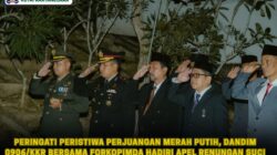 Peringati Peristiwa Perjuangan Merah Putih, Dandim 0906/Kkr Bersama Forkopimda Hadiri Apel Renungan Suci