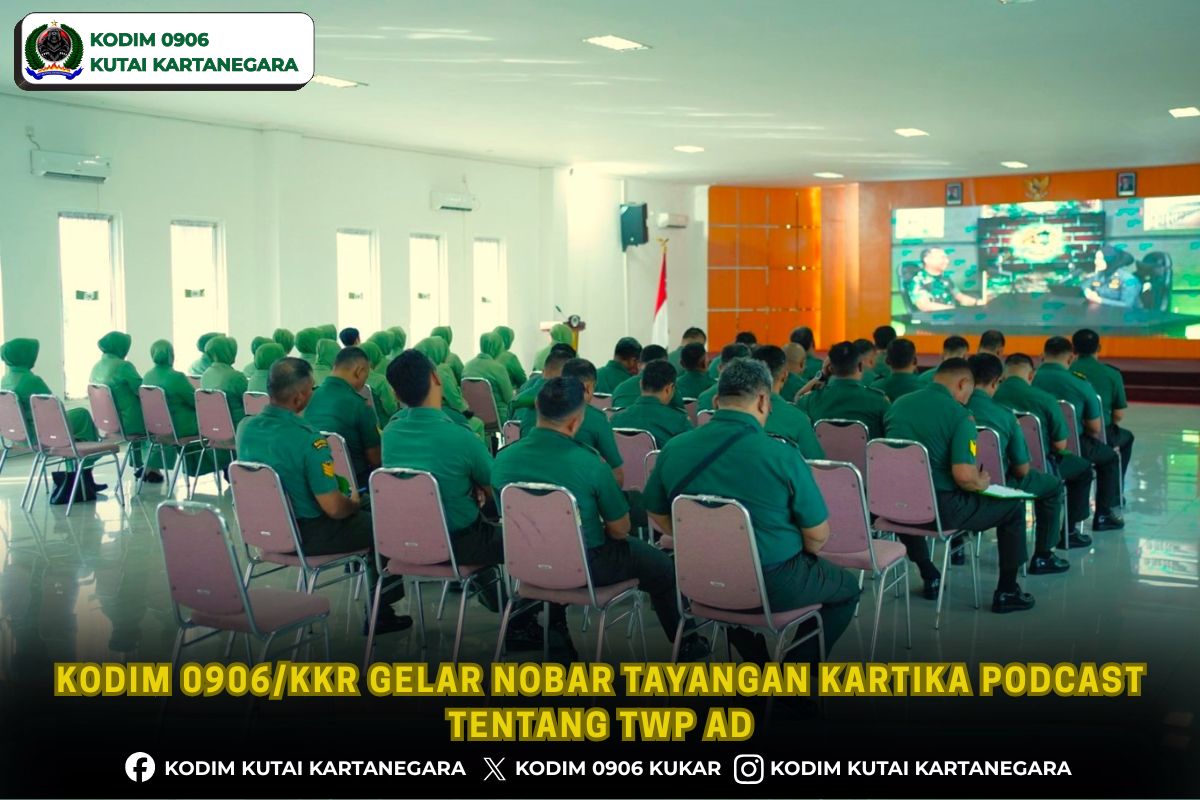 Kodim 0906/Kkr Gelar Nobar Tayangan Kartika Podcast Tentang TWP AD Kodim 0906/Kkr Gelar Nobar Tayangan Kartika Podcast Tentang TWP AD