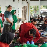 Sambut HUT ke- 80 Persit KCK, Kodim Bojonegoro Gelar Donor Darah dan Layanan Kesehatan Gratis