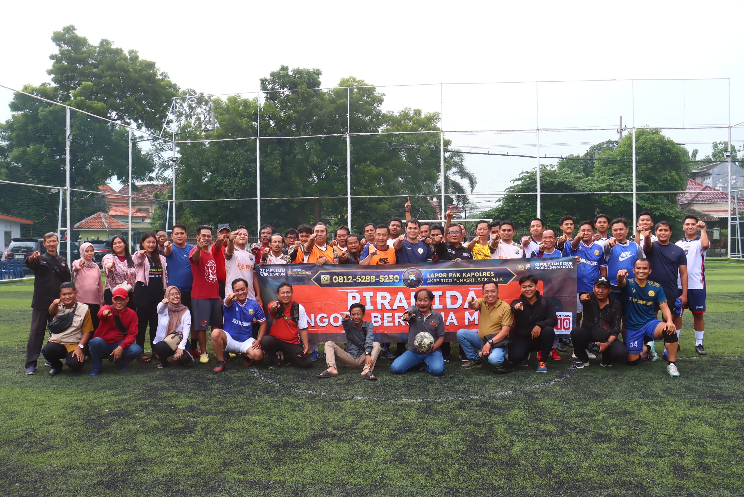 HPN 2026, Kapolres Probolinggo Kota Ajak Insan Pers Perkuat Kamtibmas Lewat Mini Soccer