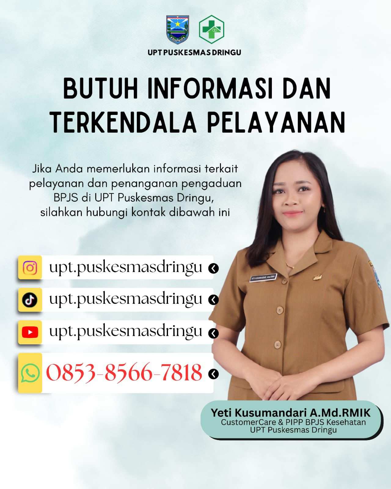 Tingkatkan Transparansi, UPT Puskesmas Dringu Buka Pusat Layanan Informasi dan Pengaduan BPJS