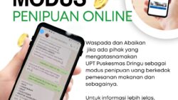 WASPADA ! Modus Penipuan Mengatasnamakan UPT Puskesmas Dringu 