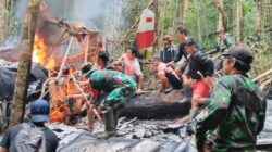 TNI Temukan dan Evakuasi Kecelakaan Pesawat Pelita Air di Pegunungan Krayan Timur, Kalimantan Utara