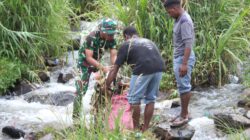 Kodim 1714/Puncak Jaya, Pelopori Giat Bebas Sampah Kabupaten Puncak Jaya