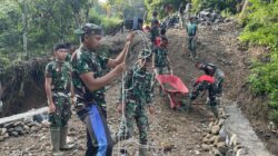 TNI AD Bangun Jembatan Aramco di Lima Puluh Kota, Perkuat Akses dan Ekonomi Warga